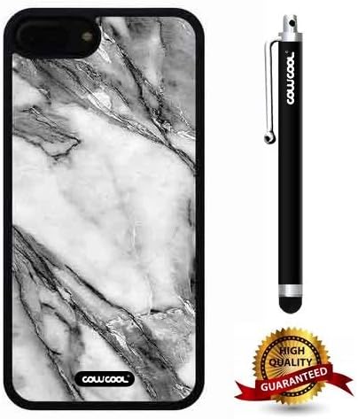 iphone 8 Plus Case, iphone 7 Plus Case, Marble Pattern Case, Cowcool Ultra Thin Soft Silicone Case for Apple iphone 7 8 Plus - Skeleton Marble Texture