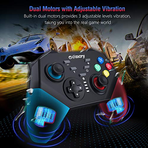 Gamory Controller Wireless per Nintendo Switch Connessione Bluetooth Wireless Doppio Shock e Funzione Screenshot di Vibrazione del Giroscopio Adatto per Super Mario Odyssey