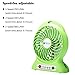 Portable Fan, Dizaul mini usb rechargeable fan with 2600mAh Power Bank and Flash light,for Traveling,Fishing,Camping,Hiking,Backpacking,BBQ,Baby Stroller,Picnic,Biking,Boating (Green)