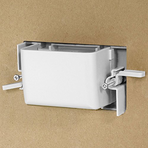 Fosmon 1Gang (2 Pack) Recessed Low Voltage Cable Plate InWall