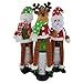 WEWILL 3 PCS Christmas Santa Elk Snowman Wine Bottle Cover 3D Sweater Design Set of 3 Xmas Home Party Decoration for Family, 14 inch