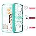 SmartLegend Galaxy S7 Case, Retro Totem Mandala Floral Pattern Clear Acrylic PC Hard Back Cover with TPU Bumper Frame Hybrid Transparent Protective Shell Case for Samsung Galaxy S7 (Mint)
