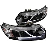 Spec-D Tuning 2LHP-CV062JM-RS Spec-D Led Projector Headlight Black Housing