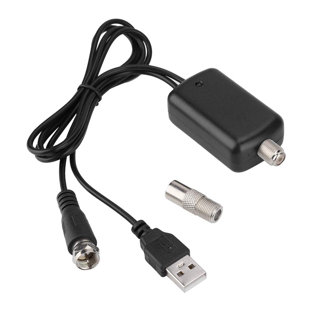 Queen.Y TV Antenna Amplifier 25dB HD Indoor Signal Boost USB TV High Gain Channel Boost for Free Local Channels 4K HD 1080P VHF UHF