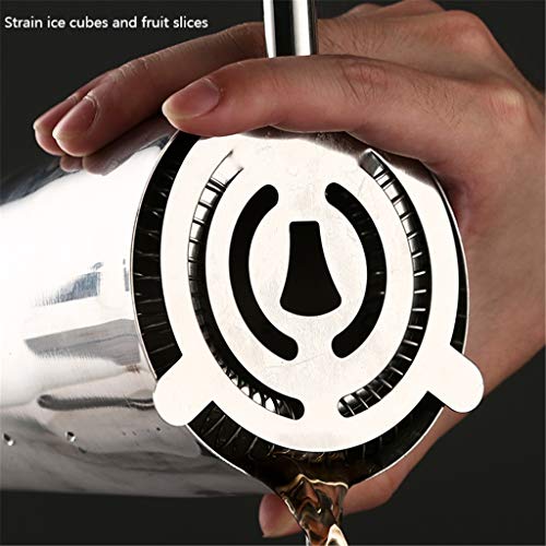 WUHUAROU Edelstahl Cocktail Shaker Sieb Tong Löffel Pourer Jigger Cork 750ml mit Weinregal Cocktail Rezept – Bild 5