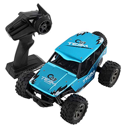 Aobiny RC Cars, Remote Control Off-Road Truck, 2WD Rock Crawler -1/18 Rechargeable Remote Radio Control Truck Off Road RC Car (Blue)