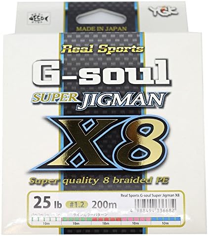 YGK YOTSUAMI Braided Line Real Sports G-Soul SuperJigmanX8 200m 25Lb