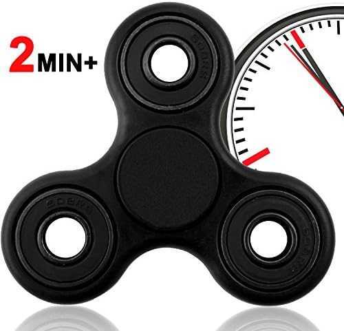 RAVO Fidget Spinner Toy,Over 2 Minutes Spin Time,Anti-Anxiety 360 Spinner,Helps Focusing Fidget Toy,EDC Focus Toy,Black