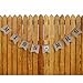 Pixnor Miss to Mrs Natural Burlap Banner for Party Decoration