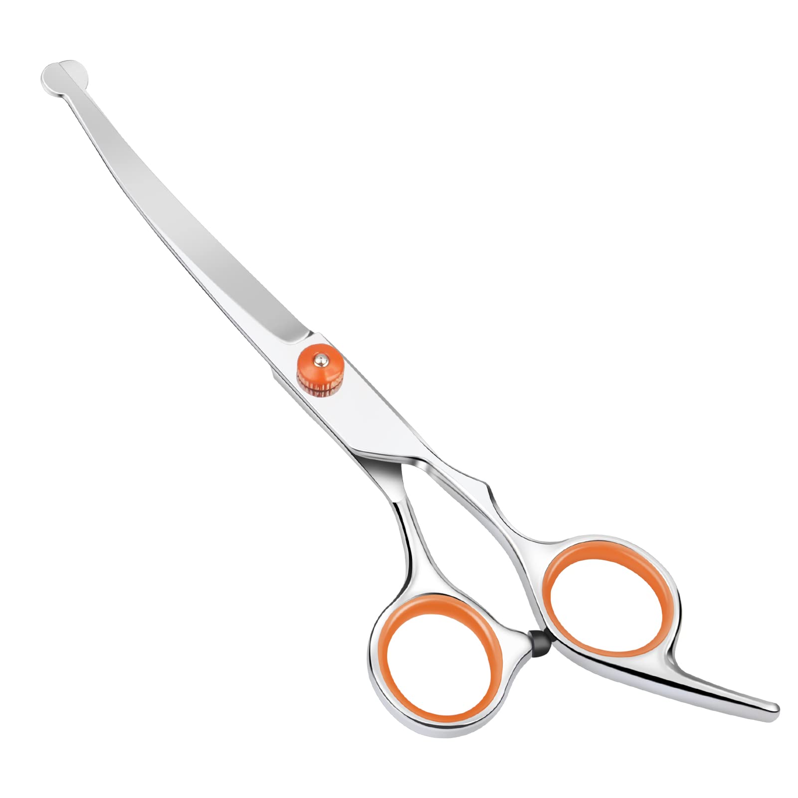 Dog Grooming Scissors, 7.3" Pet Grooming Scissors with Safety Round Tip, Stainless Steel Grooming Shears for Dog, Cat