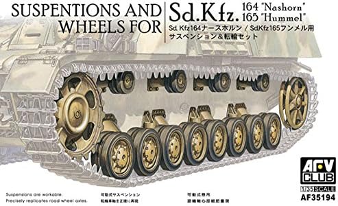 AFV Club Suspensions and Wheels for Sd.Kfz. 164/165 1:35 Scale Military Model Kit