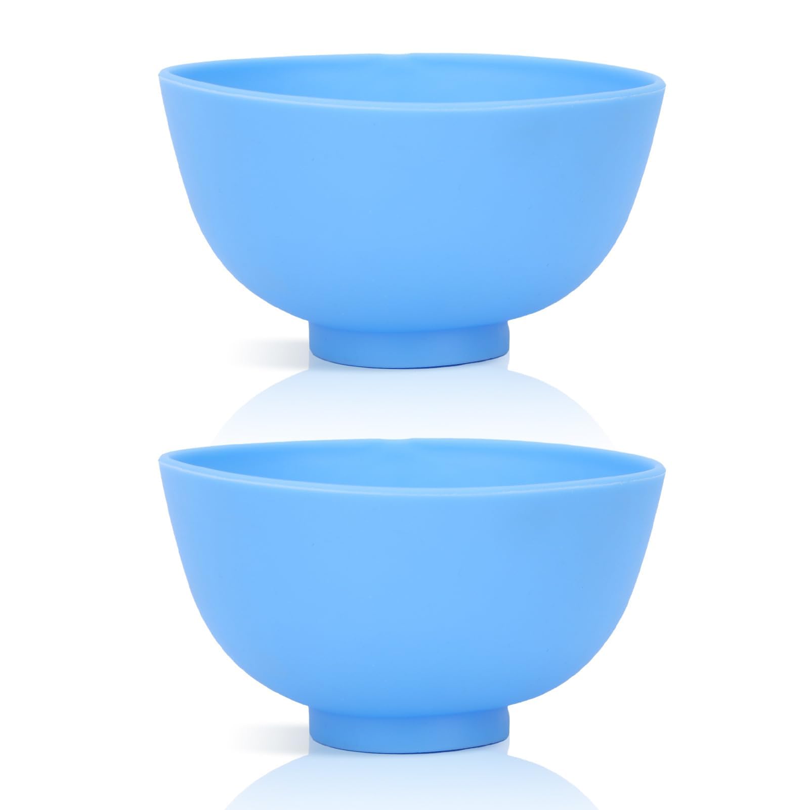 2pcs Flexible Rubber Mixing Bowl, Not Sticky Plaster Mixing Bowl Silicone for Alginate, Gypsum(small)