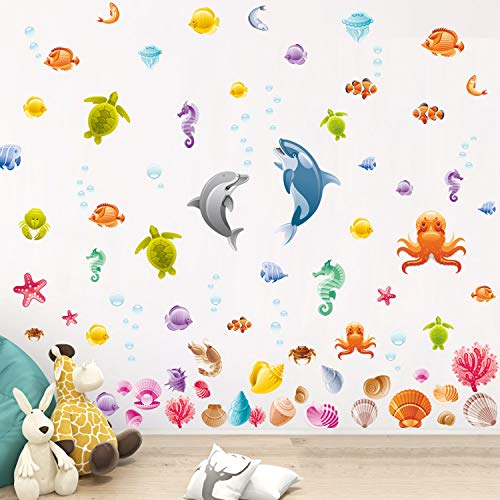 Ocean Animals World Under Sea Decor Including Sea Turtles