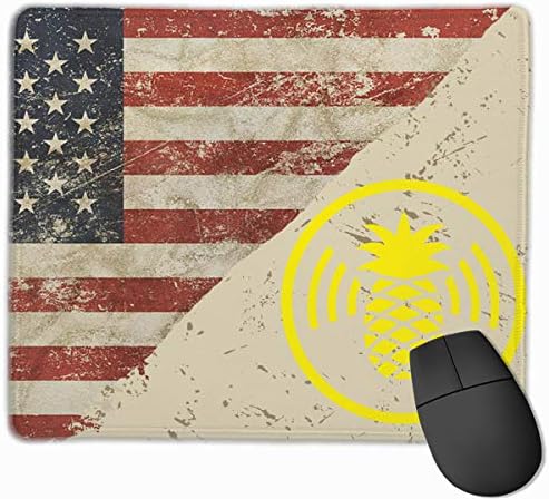 WiFi Pineapple US Flag Rubber Mouse Mat Non-Slip Mousepads Gaming Mousepad