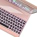 iPad Keyboard Case for iPad 2018 (6th Gen) - iPad 2017 (5th Gen) - iPad Pro 9.7 - iPad Air 2 & 1 - Thin & Light - 360 Rotatable - Wireless/BT - Backlit 7 Color - iPad Case with Keyboard (9.7, Rose)