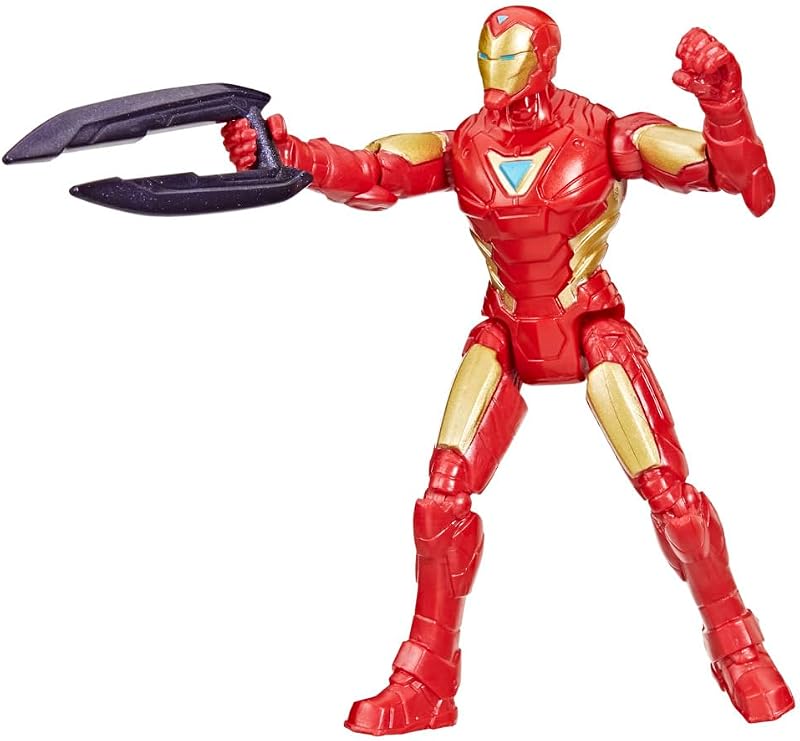 Avengers Marvel VenomVersus Epic World of Action Anti-Venom Iron Man Figur, Superheld mit Zubehör und beweglichen Gliedmaßen, Spielzeug für Kinder ab 4 Jahren als Weihnachtaktivität