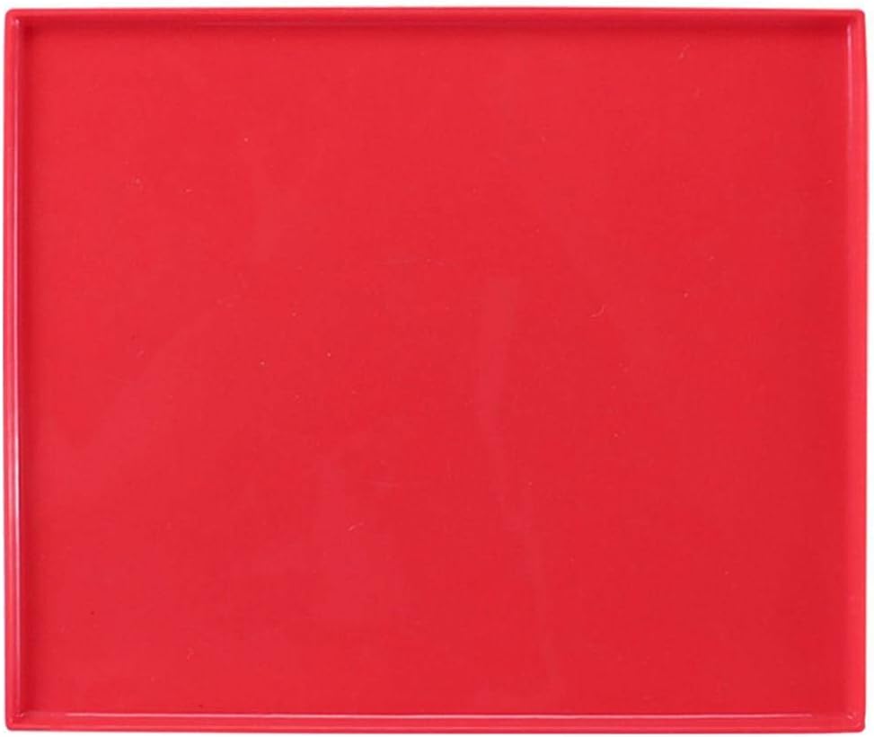 Silicone Mat Food Grade Pet Dog Thickening Increase Anti-skid Anti-overflow Multi-function Food Pocket, Red