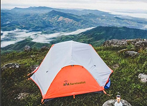 Survivalist Camping Water-Proof 2 Person Ultralight Tent for Backpacker Nature Adventure Mountaining