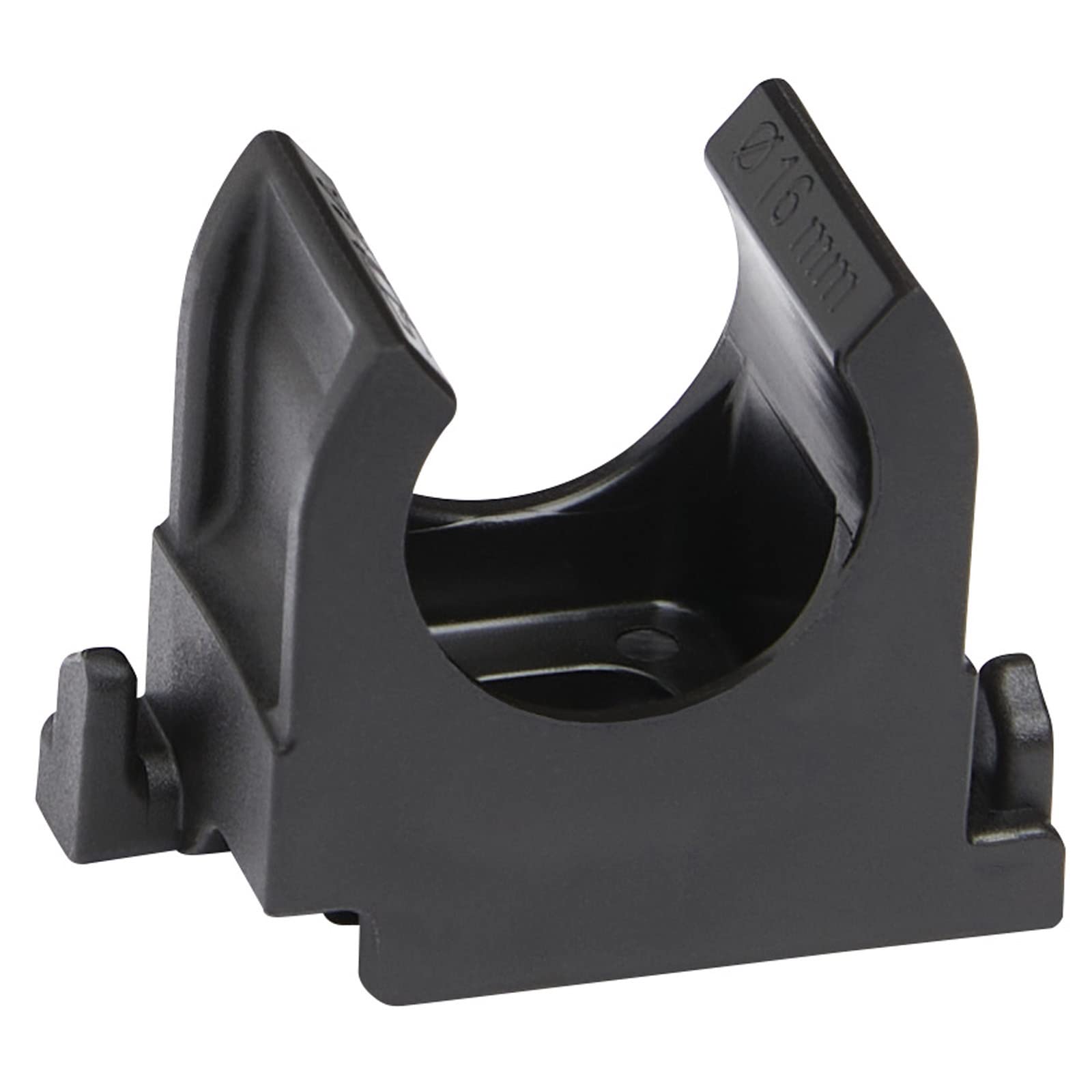 Pipe Clip 16 mm Black Set of 200