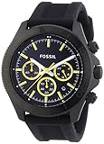 Fossil Retro Traveler Chronograph Silicone Watch - Black Ch2870