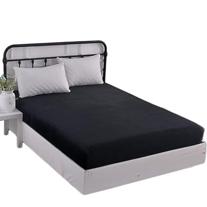 HEYIHUI Spannbettlaken Spannbetttuch Bettlaken Luxus Cashmere-Touch Super Dick Laken Winter Plüsch Nicky-Teddy Coral Fleece F