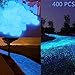 TR318 Glow in The Dark Garden Pebbles Stone for Walkway Yard and Decor DIY Decorative Gravel Stones in Blue (400PCS)