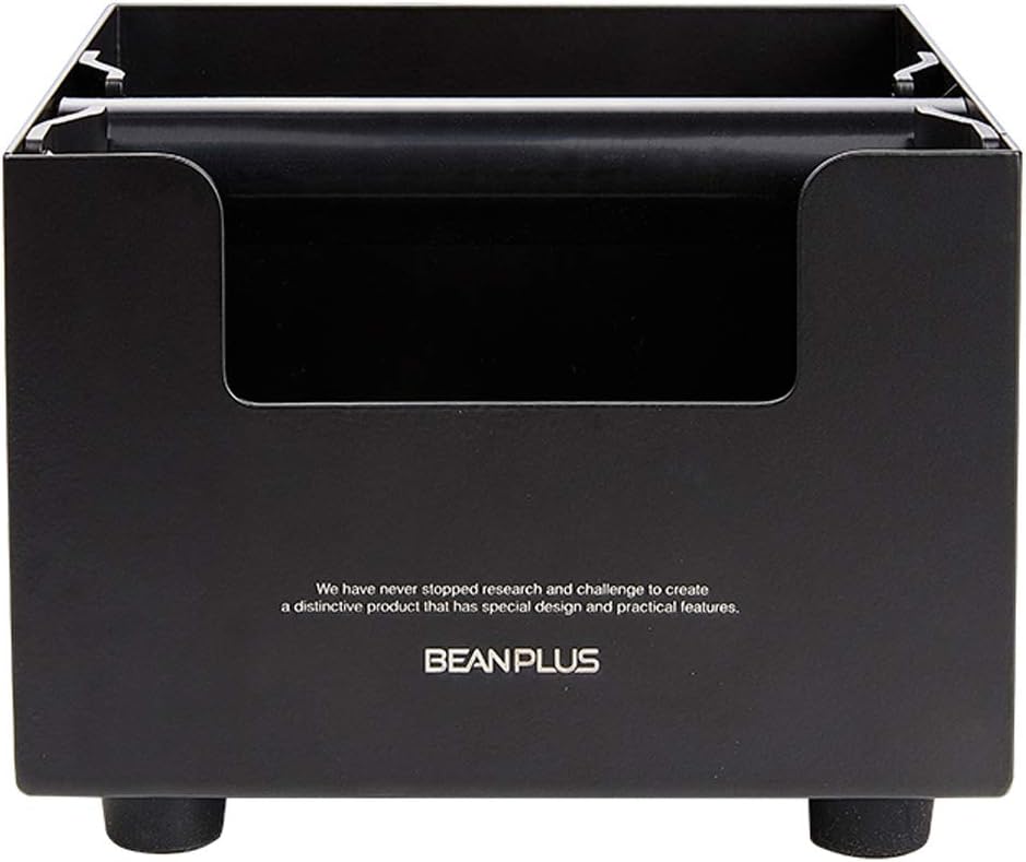 Beanplus Coffee Espresso Knock Box Stainless Steel, Black
