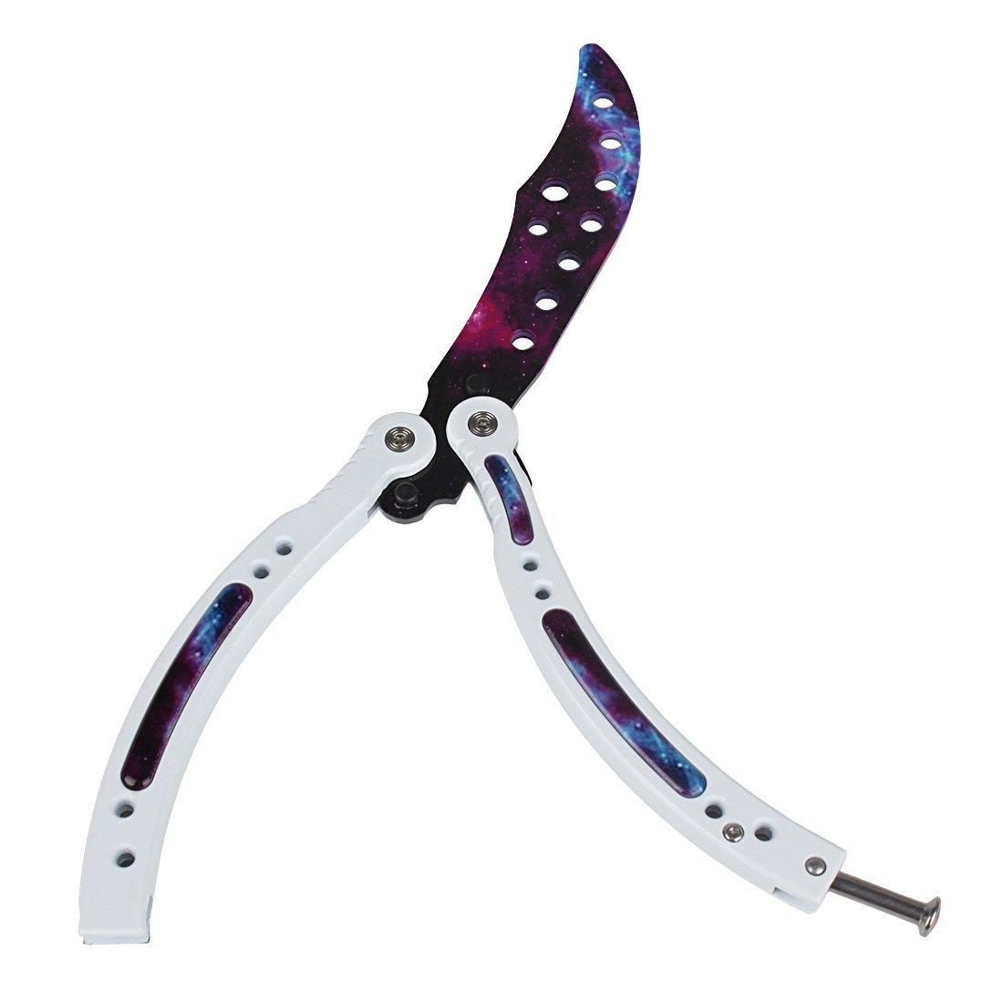 Butterfly Training Knife Enhanced Curved Stainless Steel Knives Blunt