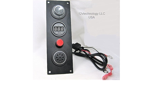 Stackable Low Battery Voltage Monitor 12v Bank Detector Discharge Voltmeter Alarm W Mute Switch Btm12 Automotive Amazon Com