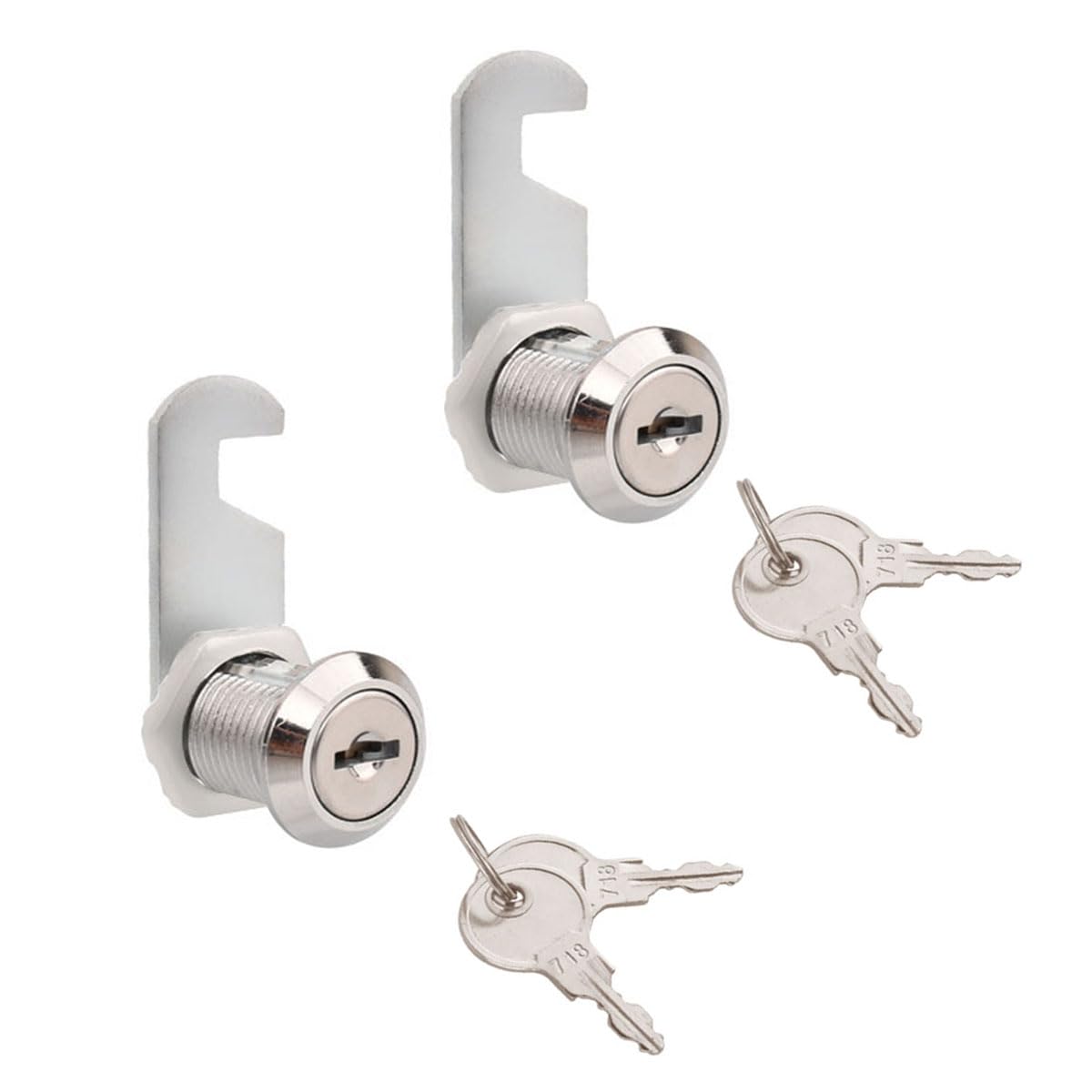Drawer Lock Cabinet Lock Mailbox Lock Cylinder Cam Locks with Keys (16mm)