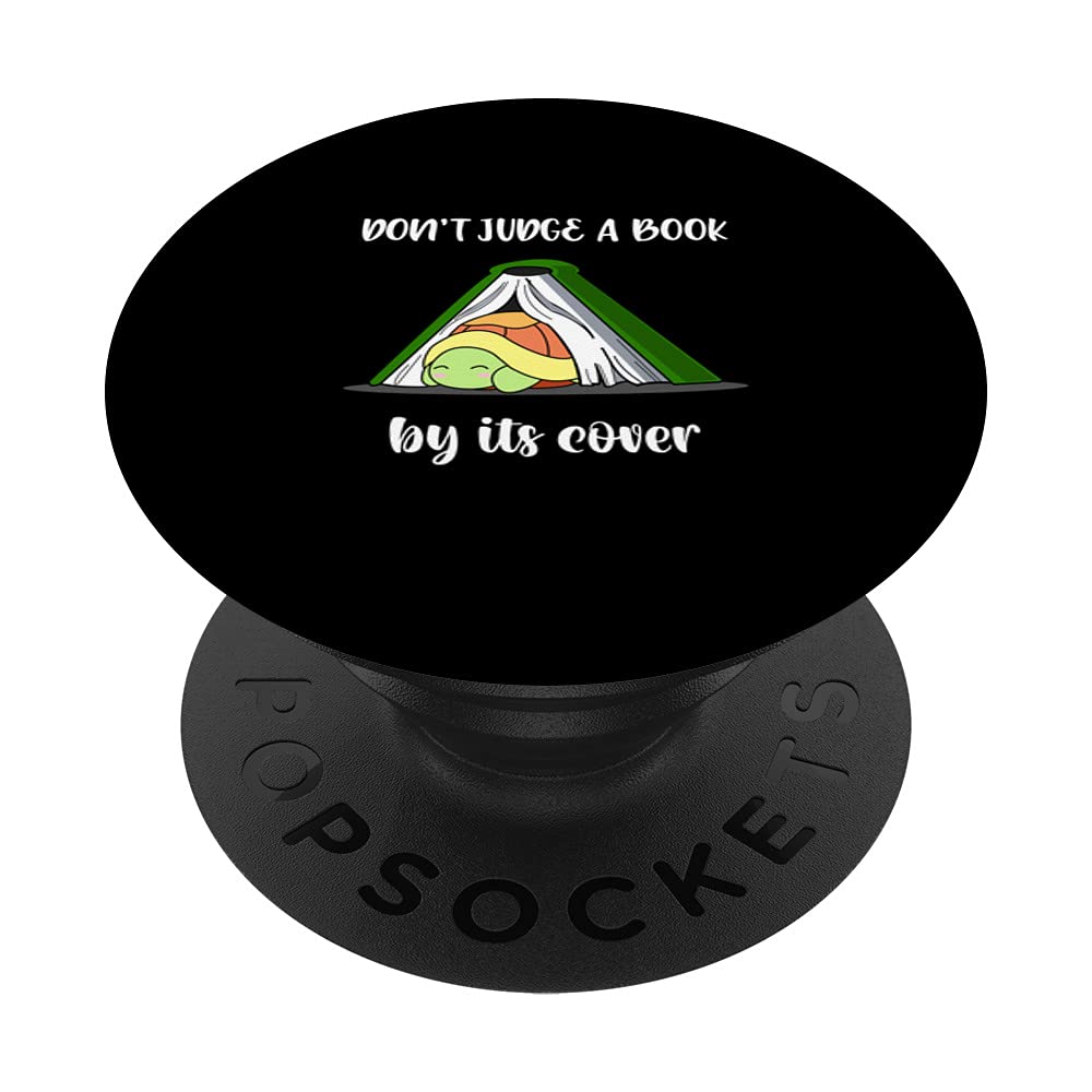 Don't Judge A Book By Its Cover Shell Reptile Turtle Earth PopSockets Swappable PopGrip