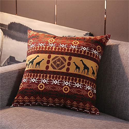 CHLCH Soft decorative pillowcase suitable for home sofa chair sofa/bedroom decoration/car interiorVintage pillowcase short plush lumbar pillow colour4 45 * 45cm