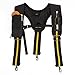 MELOTOUGH Tool Belt Suspenders,Work Belt Suspenders for Men, Heavy Duty Padded Suspenders for Electrician/Construction/Farmer