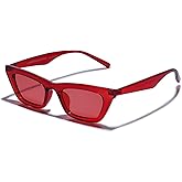 VANLINKER Small Trendy Skinny Cat Eye Sunglasses Women Retro Tiny Square Shade VL9555