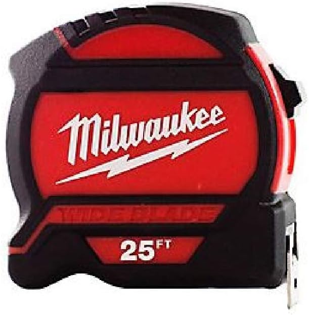 Milwaukee 48227525 25 ft. Wide Blade Tape Measure Amazon.ca Tools