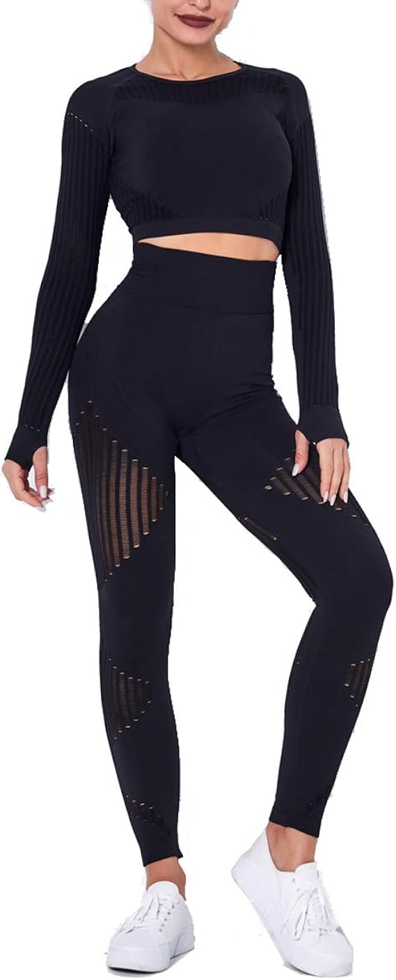 MANON ROSA 2teiliges WorkoutSet für Damen, für Yoga, Fitness, Sport