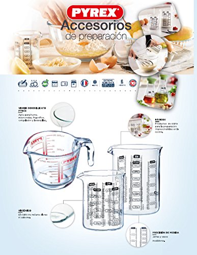 (1, Measuring Jug) - Pyrex Glass Measuring Jug, 1l