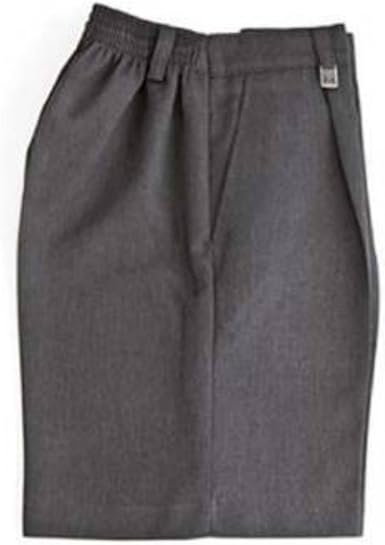 fully elasticated grey school shorts