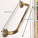 Grab Bars for Bathtubs and Showers Anti Slip Shower Grab Bar for Seniors Elderly 19 Inch Antique Brass