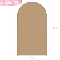 Wokceer 7.2FT Wedding Arch Cover Spandex Fitted