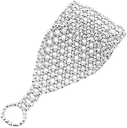 Trendy Chunky Urban Glam Mesh Stretch Hand Chain Glove Slave Ring Bracelet
