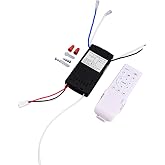 Ceiling Fan Remote Control Kit with Light Receiver Controller, 6-Speed Adjustable, Long Range Transmission, High Voltage Compatible 90-265V