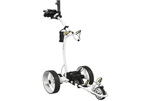 BAT-CADDY ELECTRIC GOLF CADDY BATCADDY X4R Battery Powered Golf Push Cart with Remote, Dual Motor, 9-Speeds and Reverse, Cruise Control, Anti-Tip Wheel, and Downhill Control