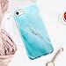 ESR iPhone 8 Case, iPhone 8 Marble Case, Slim Soft Flexible TPU Marble Pattern Cover for The iPhone 8/7(Light Blue Sierra)