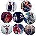 Michael Jackson 1 1/4 Badge Button Pin Pinback Button Set, 8-pcs