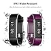 wesoo Fitness Tracker, K1 Fitness Watch: Activity Tracker with Sleep Monitor, Smart Bracelet Pedometer Wristband with Replacement Band for Kids, Women and Men(Purple+Black Band)