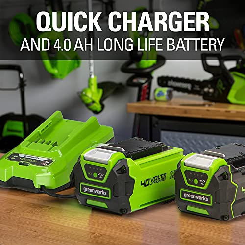 Greenworks 40V 19Inch Cordless (3In1) Push Lawn Mower, 4.0Ah + 2.0Ah