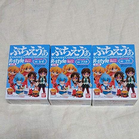 Amazon ローソン限定 ぷちえヴぁ マリ アスカ レイ フィギュア R Style 初号機 フィギュア ドール 通販