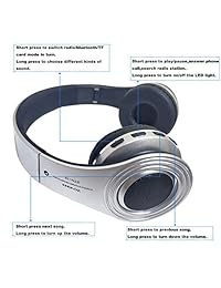 Auriculares Bluetooth para niños, inalámbricos con cable, plegables, ligeros, con micrófono, on over Ear, reducción de ruido, para teléfono móvil, tabletas, ordenador, para niñas y niños