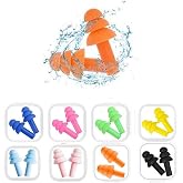 Earplugs for Sleeping Noise Cancelling Reusable Silicone Ear Plugs Suitable for Swimming Travel Snoring Airplanes Study Work Noisy Places（8Pairs）
